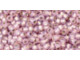 TOHO Glass Seed Bead, Size 11, 2.1mm, PermaFinish - Silver-Lined Milky Lt Amethyst (Tube)