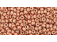 TOHO Glass Seed Bead, Size 11, 2.1mm, PermaFinish - Matte Galvanized Saffron (Tube)