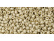 TOHO Glass Seed Bead, Size 11, 2.1mm, PermaFinish - Matte Galvanized Aluminum (Tube)