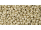 TOHO Glass Seed Bead, Size 11, 2.1mm, PermaFinish - Matte Galvanized Aluminum (Tube)