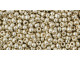 TOHO Glass Seed Bead, Size 11, 2.1mm, PermaFinish - Galvanized Aluminum (Tube)