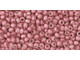 The uniform size and shape of Toho seed beads make them an excellent choice for beadwork and consistently-sized spacers.Toho seed beads are usually colorfast; however, galvanized and silver-lined  beads may fade over time. Protect them from bleach, excessive friction and direct sunlight to keep them looking like new. Seed Bead Facts What are seed beads? Popular, tiny glass beads commonly used for weaving and embellishment.How are they made? Glass is pulled or drawn using a hollow tube, and then   the glass is cut in small pieces. They are sometimes reheated to round   the ends.What's that funny little zero? That zero refers to   the number of aughts, which is a unit used to indicate the size of   small beads. The scale is inverted, so larger numbers of aughts   correspond to smaller beads (i.e. the bigger the number, the smaller   the bead). Size 11 would be 00000000000, but since that takes up too much   room, it is abbreviated to 110.  See Related Products links (below) for similar items and additional jewelry-making supplies that are often used with this item. 