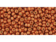 TOHO Glass Seed Bead, Size 11, 2.1mm, PermaFinish - Galvanized Saffron (Tube)