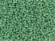 TOHO Glass Seed Bead, Size 11, 2.1mm, Permafinish - Galvanized Jade Green (Tube)