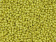 TOHO Glass Seed Bead, Size 11, 2.1mm, Permafinish - Matte Galvanized Lemon Gold (Tube)