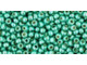 TOHO Glass Seed Bead, Size 11, 2.1mm, PermaFinish - Galvanized Green Teal (Tube)