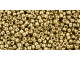 TOHO Glass Seed Bead, Size 11, 2.1mm, Permafinish - Galvanized Golden Fleece (Tube)