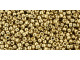 The uniform size and shape of Toho seed beads make them an excellent choice for beadwork and consistently-sized spacers.Toho seed beads are usually colorfast; however, galvanized and silver-lined  beads may fade over time. Protect them from bleach, excessive friction and direct sunlight to keep them looking like new. Seed Bead Facts What are seed beads? Popular, tiny glass beads commonly used for weaving and embellishment.How are they made? Glass is pulled or drawn using a hollow tube, and then   the glass is cut in small pieces. They are sometimes reheated to round   the ends.What's that funny little zero? That zero refers to   the number of aughts, which is a unit used to indicate the size of   small beads. The scale is inverted, so larger numbers of aughts   correspond to smaller beads (i.e. the bigger the number, the smaller   the bead). Size 11 would be 00000000000, but since that takes up too much   room, it is abbreviated to 110.  See Related Products links (below) for similar items and additional jewelry-making supplies that are often used with this item. 