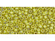 TOHO Glass Seed Bead, Size 11, 2.1mm, Permafinish - Galvanized Lemon Gold (Tube)