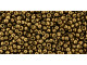 TOHO Glass Seed Bead, Size 11, 2.1mm, Permafinish - Galvanized Medal Bronze (Tube)