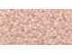 TOHO Glass Seed Bead, Size 15, 1.5mm, Transparent-Rainbow Rosaline (Tube)