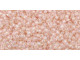 TOHO Glass Seed Bead, Size 15, 1.5mm, Transparent-Rainbow Rosaline (Tube)