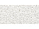 TOHO Glass Seed Bead, Size 15, 1.5mm, Opaque-Lustered White (Tube)