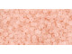 TOHO Glass Seed Bead, Size 15, 1.5mm, Transparent-Frosted Rosaline (Tube)