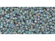TOHO Glass Seed Bead, Size 15, 1.5mm, Transparent-Rainbow Black Diamond (Tube)