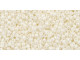 TOHO Glass Seed Bead, Size 15, 1.5mm, Opaque-Lustered Navajo White (Tube)