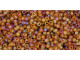 The uniform size and shape of Toho seed beads make them an excellent choice for beadwork and consistently-sized spacers.Toho seed beads are usually colorfast; however, galvanized and silver-lined  beads may fade over time. Protect them from bleach, excessive friction and direct sunlight to keep them looking like new. Seed Bead Facts What are seed beads? Popular, tiny glass beads commonly used for weaving and embellishment.How are they made? Glass is pulled or drawn using a hollow tube, and then   the glass is cut in small pieces. They are sometimes reheated to round   the ends.What's that funny little zero? That zero refers to   the number of aughts, which is a unit used to indicate the size of   small beads. The scale is inverted, so larger numbers of aughts   correspond to smaller beads (i.e. the bigger the number, the smaller   the bead). Size 11 would be 00000000000, but since that takes up too much   room, it is abbreviated to 110.  See Related Products links (below) for similar items and additional jewelry-making supplies that are often used with this item. 