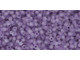 TOHO Glass Seed Bead, Size 15, 1.5mm, Transparent-Frosted Sugar Plum (Tube)