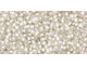 TOHO Glass Seed Bead, Size 15, 1.5mm, Silver-Lined Frosted Crystal (Tube)