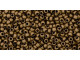 TOHO Glass Seed Bead, Size 15, 1.5mm, Frosted Bronze (Tube)