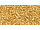 TOHO Glass Seed Bead, Size 15, 1.5mm, Silver-Lined Med Topaz (Tube)