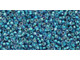 The uniform size and shape of Toho seed beads make them an excellent choice for beadwork and consistently-sized spacers.Toho seed beads are usually colorfast; however, galvanized and silver-lined  beads may fade over time. Protect them from bleach, excessive friction and direct sunlight to keep them looking like new. Seed Bead Facts What are seed beads? Popular, tiny glass beads commonly used for weaving and embellishment.How are they made? Glass is pulled or drawn using a hollow tube, and then   the glass is cut in small pieces. They are sometimes reheated to round   the ends.What's that funny little zero? That zero refers to   the number of aughts, which is a unit used to indicate the size of   small beads. The scale is inverted, so larger numbers of aughts   correspond to smaller beads (i.e. the bigger the number, the smaller   the bead). Size 11 would be 00000000000, but since that takes up too much   room, it is abbreviated to 110.  See Related Products links (below) for similar items and additional jewelry-making supplies that are often used with this item. 