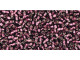 TOHO Glass Seed Bead, Size 15, 1.5mm, Silver-Lined Amethyst (Tube)