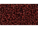 TOHO Glass Seed Bead, Size 15, 1.5mm, Semi Glazed - Dk Red (Tube)