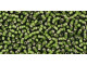 TOHO Glass Seed Bead, Size 15, 1.5mm, Silver-Lined Frosted Olive (Tube)