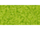 TOHO Glass Seed Bead, Size 15, 1.5mm, Transparent-Frosted Lime Green (Tube)