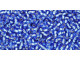 TOHO Glass Seed Bead, Size 15, 1.5mm, Silver-Lined Sapphire (Tube)