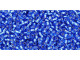 TOHO Glass Seed Bead, Size 15, 1.5mm, Silver-Lined Sapphire (Tube)