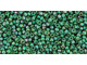 TOHO Glass Seed Bead, Size 15, 1.5mm, Gold-Lustered Emerald (Tube)