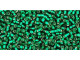 TOHO Glass Seed Bead, Size 15, 1.5mm, Silver-Lined Green Emerald (Tube)