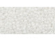 TOHO Glass Seed Bead, Size 15, 1.5mm, Opaque-Rainbow White (Tube)