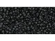 TOHO Glass Seed Bead, Size 15, 1.5mm, Opaque Jet (Tube)