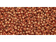 TOHO Glass Seed Bead, Size 15, 1.5mm, Gold-Lustered African Sunset (Tube)