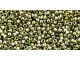 TOHO Glass Seed Bead, Size 15, 1.5mm, Gold-Lustered Green Tea (Tube)