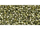 TOHO Glass Seed Bead, Size 15, 1.5mm, Gold-Lustered Green Tea (Tube)