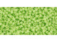 TOHO Glass Seed Bead, Size 15, 1.5mm, Opaque Sour Apple (Tube)