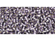 TOHO Glass Seed Bead, Size 15, 1.5mm, Silver-Lined Tanzanite (Tube)