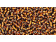 TOHO Glass Seed Bead, Size 15, 1.5mm, Silver-Lined Smoky Topaz (Tube)