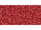 The uniform size and shape of Toho seed beads make them an excellent choice for beadwork and consistently-sized spacers.Toho seed beads are usually colorfast; however, galvanized and silver-lined  beads may fade over time. Protect them from bleach, excessive friction and direct sunlight to keep them looking like new. Seed Bead Facts What are seed beads? Popular, tiny glass beads commonly used for weaving and embellishment.How are they made? Glass is pulled or drawn using a hollow tube, and then   the glass is cut in small pieces. They are sometimes reheated to round   the ends.What's that funny little zero? That zero refers to   the number of aughts, which is a unit used to indicate the size of   small beads. The scale is inverted, so larger numbers of aughts   correspond to smaller beads (i.e. the bigger the number, the smaller   the bead). Size 11 would be 00000000000, but since that takes up too much   room, it is abbreviated to 110.  See Related Products links (below) for similar items and additional jewelry-making supplies that are often used with this item. 