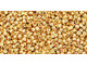 The uniform size and shape of Toho seed beads make them an excellent choice for beadwork and consistently-sized spacers.Toho seed beads are usually colorfast; however, galvanized and silver-lined  beads may fade over time. Protect them from bleach, excessive friction and direct sunlight to keep them looking like new. Seed Bead Facts What are seed beads? Popular, tiny glass beads commonly used for weaving and embellishment.How are they made? Glass is pulled or drawn using a hollow tube, and then   the glass is cut in small pieces. They are sometimes reheated to round   the ends.What's that funny little zero? That zero refers to   the number of aughts, which is a unit used to indicate the size of   small beads. The scale is inverted, so larger numbers of aughts   correspond to smaller beads (i.e. the bigger the number, the smaller   the bead). Size 11 would be 00000000000, but since that takes up too much   room, it is abbreviated to 110.  See Related Products links (below) for similar items and additional jewelry-making supplies that are often used with this item. 