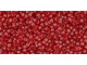 TOHO Glass Seed Bead, Size 15, 1.5mm, Transparent Ruby (Tube)
