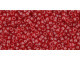 TOHO Glass Seed Bead, Size 15, 1.5mm, Transparent Ruby (Tube)