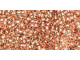 TOHO Glass Seed Bead, Size 15, 1.5mm, Copper-Lined Crystal (Tube)