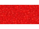 TOHO Glass Seed Bead, Size 15, 1.5mm, Transparent-Frosted Siam Ruby (Tube)