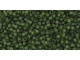 TOHO Glass Seed Bead, Size 15, 1.5mm, Transparent-Frosted Olivine (Tube)