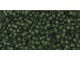 TOHO Glass Seed Bead, Size 15, 1.5mm, Transparent-Frosted Olivine (Tube)
